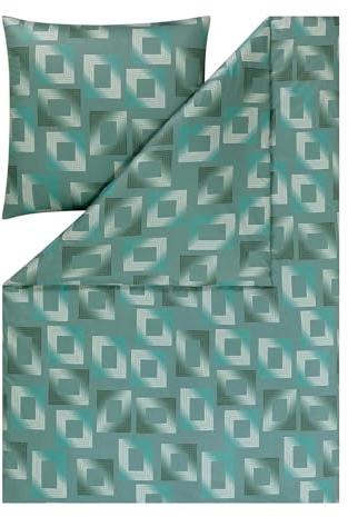 ESTELLA Kissenbezug Heiko | Lagune | 40x80 cm | bügelfreie Qualität | pflegeleicht & trocknerfest | ideale Vier-Jahreszeiten-Garnitur | 100% Baumwolle
