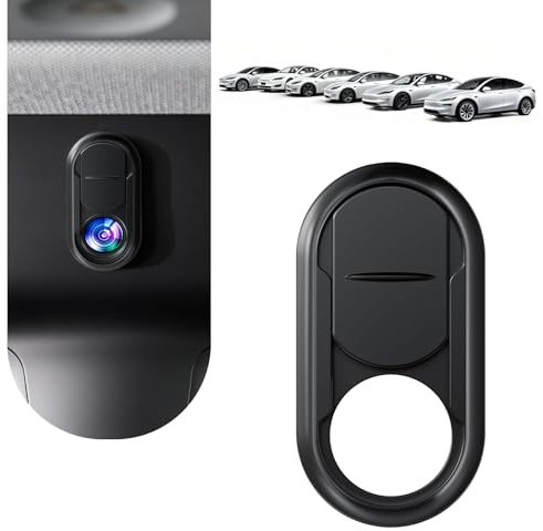 ALAFLY Kameraabdeckungen für Tesla Model 3/Y, Sichtschutz für die vordere Innenkamera, vertikales Objektivabdeckungsdesign, keine IR-Störungen für FSD, Kamera-Sichtschutz gegen Einblicke,Tesla-Zubehör