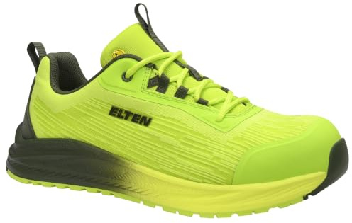 ELTEN HANKO XXNF Lime Low ESD S1 | Sicherheitsschuhe für Damen & Herren, Carbonkappe, leicht, atmungsaktiv