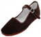 Shoes 18 Womens Cotton China Doll Mary Jane Shoes Ballerina Ballet Flats Shoes, Brown 118 Velvet Upper, 6 UK