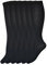 Fontana Calze, 6 paia di gambaletto donna in caldo cotone elasticizzate confortevoli. Prodotto Italiano. Nero 35/41