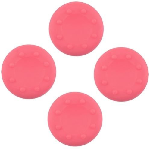 4 x Silicone Analog Thumb Stick Cap Cover Grip Thumbsticks Joystick Replacement For PS4 PS4 Pro Slim Xbox One Xbox One S Elite Xbox One X Xbox 360 PS3 PS2 Wii U (Pink)
