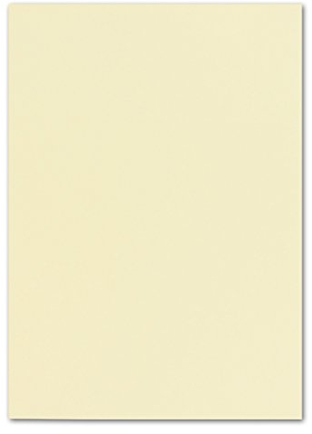 50 DIN A4 Papier-bögen Planobogen - Vanille (Creme) - 240 g/m² - 21 x 29,7 cm - Bastelbogen Ton-Papier Fotokarton Bastel-Papier Ton-Karton - FarbenFroh