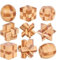 YGZN 9 Stück Denksportaufgaben Cube - Knobelspiele Set - Holzspielzeug - 3D Puzzle - Geduldspiel aus Holz - Logisches Spielzeug und Geschenk für Kinder und Erwachsene (Wooden Puzzles 9Set)