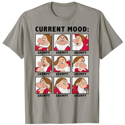 Disney Schneewittchen Grumpy Aktuelle Stimmung Paneel T-Shirt