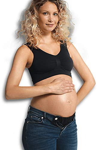 Carriwell Flexi-Belt Extensor Pantalón Embarazada en Algodón Orgánico – Práctico y Ajustable, 3 Colores Incluidos | Convierte Tus Pantalones y Faldas en Ropa de Maternidad