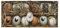 Decoris Ostereier Natur 6cm x 12 Stück Hühner Motiv Federn und Schriftzug Osterdeko Hängedeko