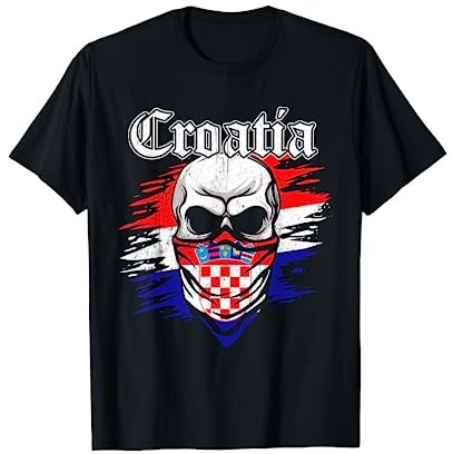 Kroatien Trikot Brate Balkan Wappen Jugoslawien Damen, Herren Schwarz Halbarm T-Shirt Klein EU S
