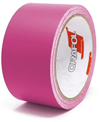 Finest Folia 10 Meter Matt Zierstreifen Auto LKW Motorrad Boot Modellbau Basteln DIY Deko Dekorstreifen Seitenstreifen Klebestreife selbstklebend (Pink matt, 30mm Breite)
