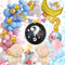 Gender Reveal Party Dekoration, Babyparty Deko Mädchen Junge, Boy or Girl Ballon and Banner Deko Luftballon Girlande, überraschung Konfetti Gold Rosa Blau Ballon für Baby Shower Decoration