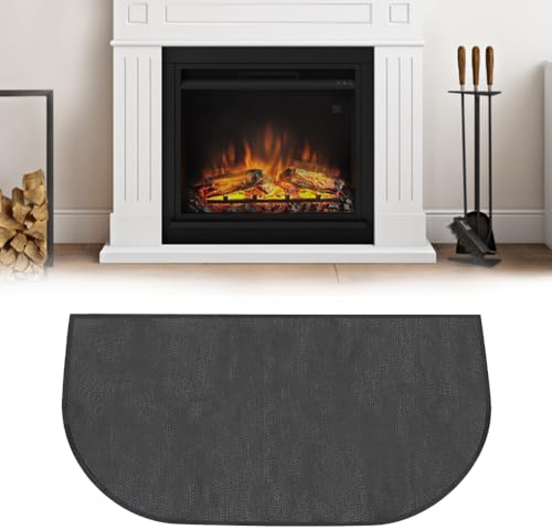 Fivtsme Feuerfeste Kaminmatte, Funkenschutzplatte Für Kaminofen, Feuerfeste Bodenschutzmatte, Feuerfeste Matte Flammschutzmatte, Zum Schutz des Bodens Vor Funken (102x50cm)