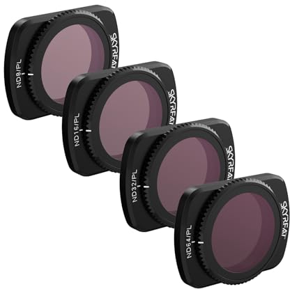 Skyreat Magnetic ND/PL Filter für DJI Osmo Pocket 3 Kamera, ND Lichtreduzierungs Filter PL Polarizer Lens Kit Geeignet für DJI Pocket 3 Zubehör -4Pack(ND8PL ND16PL ND32PL ND64PL)-(Aluminiumrahmen)