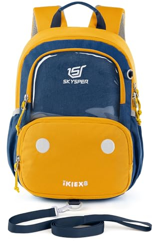 SKYSPER Kinderrucksack 8L Wanderrucksack mit Brustgurt Kindergarten Rucksack für 1-4 Jährige Kinder, Jungen und Mädchen
