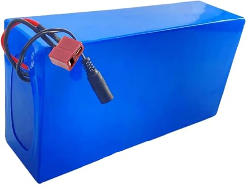 GeMeci High Power Batterie 36V 48V, 10Ah 12Ah 15Ah 20Ah Akku Lithium-Lonen, Lithium-Akku, Wasserdichter PVC Für 250W 500W 800W 1000W Motor XT60/T [Energie Der Klasse A] 36V12AH,T