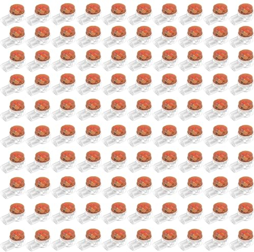SEABABOO Connettori Per Cavi Telefonici Morsetti Per Cavo Di Rete Connettore Di Giunzione Impermeabili Connettore Giunzione per Cavi Telefono E Computer Connettore Linea Dati Cavo (K2 100Pezzi)