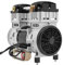 Compresseur d'air 1500 W Tête de pompe 220 V 2800 tr/min Moteur en cuivre pur avec 2 silencieux externes et 4 pieds amortissants Silencieux Excellente dissipation de la chaleur