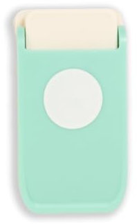 Craftelier Multimaterial-Stanzer in Kreisform zum Dekorieren von Karten, Scrapbooking und Bastelprojekten, geeignet für viele Materialien, Kreisdurchmesser: 2,54 cm, Türkis