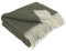 LYHome Kaschmir Decke mit Merino - Luxus Tagesdecke Kuscheldecke Wolldecke Sofadecke und Couchdecke, Sofa Wohndecke Plaid Überwurfdecke Sofaüberwurf, Couch Überwurf (140x200 cm, Olivgrün - Weiß)