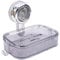 VirtuGro Suction Soap Holder Wall Mounted Soap Dish for Shower Max Hold 5KG, Plastic No Drill Shower Soap Dish Holder for Bathroom Kitchen Tub, Waterproof & Removable
