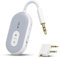 OQIMAX Bluetooth 5.3 Airplane Adapter, Bluetooth Headphone Adapter with APTX Adaptive Low Latency, 2-in-1 Wireless Transmitter Receiver, 18H Playtime, Dual Connection for TV, Headphone, Speaker