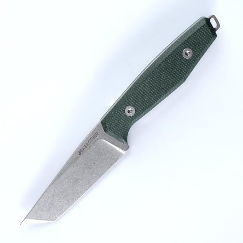 JEABROTHER Couteau à lame fixe en acier avec fourreau kydex 14c28n, EDC Outdoor Camping Survival Hunting fruit Knife (T Stone lavage)