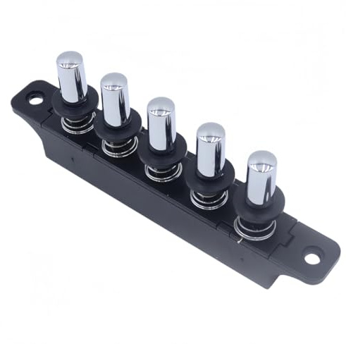 Ticha Interruttore a pulsante a 5 tasti a 3 velocità per cappa aspirante MQ165 Sostituzione di potenza della tastiera 112x21x41mm grigio argento