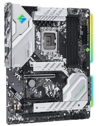 desktop motherboard Fit For ASRock Z690 STEEL LEGEND Motherboard Supports I9-14900F I7-12700K I5-12400F CPU 4xDDR4 M.2 PCIe 5.0 ATX LGA1700 Mainboard