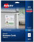 Avery 8374 Magnetische Visitenkarten, 2 x 8,9 cm, weiß, 10 Karten pro Blatt (30 Karten) - Mattweiß