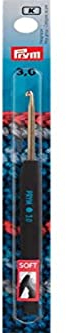Prym Häkelnadeln Soft-Griff ALU 14 cm 3,00 mm silberfarbig Woll-Häkelnadel, Aluminium, 3 mm