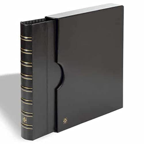 Leuchtturm 319263 Raccoglitore ad Anelli KANZLEI Classic - per azioni, titoli e giornali - con Custodia - Nero