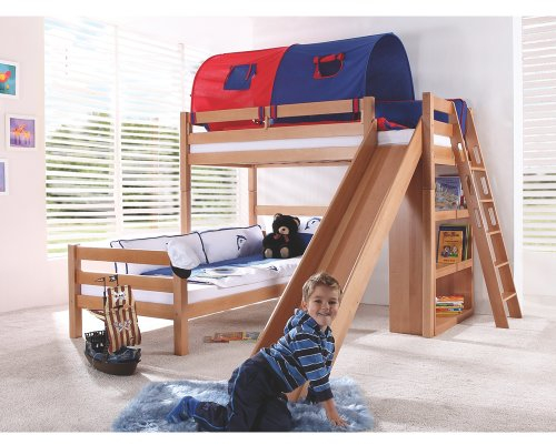 Relita Bett, blau/rot