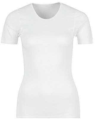 Huber Damen T-Shirt Finesse Shirt Kurzarm, Gr. 52 (XXXXXXL), Weiß (Weiss 0500)