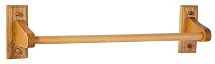 Design House Dalton Towel Bar, 18 in, Wall Mount, Easy Installation, Wood, Honey Oak, 18 in L x 5 in W x 3.62 in H, 561183