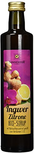 Sonnentor Bio Ingwer-Zitronen Sirup, 2er Pack (2 x 500 ml)