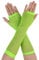 sourcing map Damen Fingerlose Mesh 1980er Kostümparty Kostümzubehör Netzhandschuhe 2 Paar Grün Long-2 Pairs