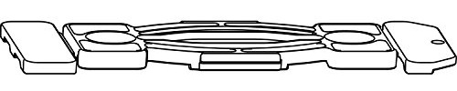 MACO Fiber-Therm Schnapper für Laufschiene flach, Kunststoff grau (356613)