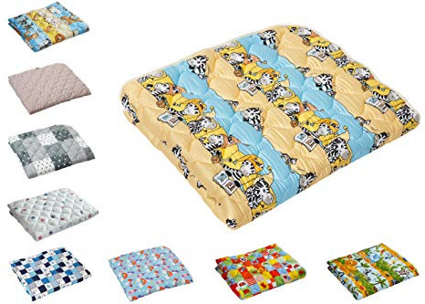 Babyfrücht Krabbeldecke HLP: Zebrafreunde, Fb. blau, rutschfest/wasserfest, Serie: High-Line Premium (HLP) - Artikel 10128, ca. 130x150 cm groß, 60°C waschbar