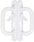 Schlegel Style Metal Patio Door Handle with Built-in Levers (White)