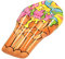 Bestway Luftmatratze Pop Eiswaffel, 188 x 95 cm