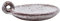 House Doctor Kerzenständer, Freja, Weiß/Rot, Dm: 8 cm, Finish/Farbe variieren können, Glas