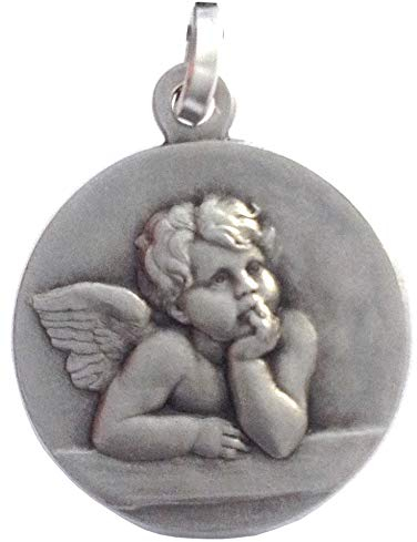 Medalla de San ángel de Plata Maciza 925 - Las medallas de Los Patronos