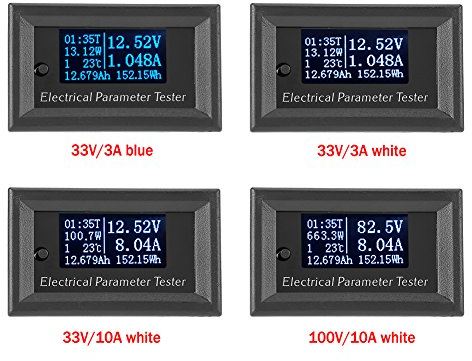 7-in-1 OLED Multifunktions-Einstellung, Spannungszähler Amp Strom-Leistung