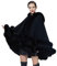 BEAUTELICATE Kunstpelz Umhang Poncho Damen Stola Braut Cape Mit Kapuze Für Winter Hochzeit Abend Party Schwarz Khaki Beige Rosa S113