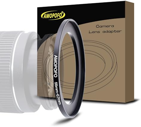 55mm Lens to 67mm Camera Filter Ring,55mm-67mm Step Up Ring For Filters,Made Of CNC Machined aluminum.for 67mm UV,ND,CPL Camera Filter accessories