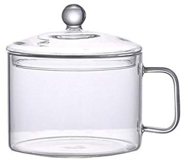 Cabilock Kochtopf Mit Deckel Und Griff Hitzebeständiger Suppentopf Borosilikatglas Für Pasta Suppe Babynahrung Für Herd Und Küche