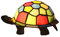 HKLY Kreative Bunte Schildkröte Tischlampe Kinderlampe Nachtlicht Tiffany Glas Metall Schreibtischlampe E14 Dekoration Bettleuchte Schildkröte Lampe Für Kinderzimmer Schlafzimmer,Multi Colored