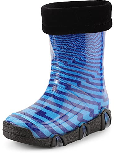 Ladeheid Kinder Mädchen Jungen Gummistiefel Gefüttert Swk2021 (Muster-56, 21/22 EU)
