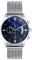 SUPBRO Herren Armbanduhr Mode Wasserdicht Sport Analoger Quarz Uhr Ultra-Thin Dial Edelstahl Mesh Armbanduhr Männer Datum Silber