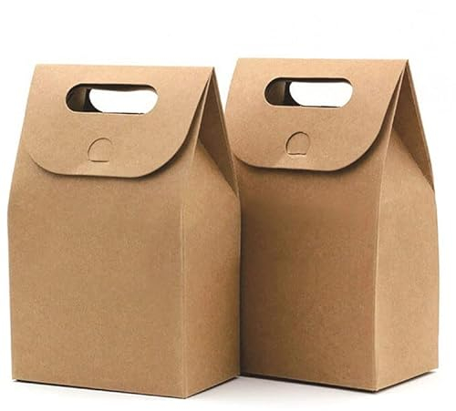 Papiertüten, 20 Stück Vintage Natürliche Kraftpapiertüte, Mini Geschenktüten, Vintage Kraft Papiertüte, Natürliche Kraftpapier Tüte, für Hochzeitsfest Geschenkverpackung Geschenk Süßigkeit (Braun)