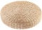 Non-brand Boden Sitzkissen, Runde Pouf Tatami Kissen Handgewebte Stroh Bodenmatte Yoga Meditation Sitzauflage für Wohnzimmer Balkon Gartenparty - 40x40cm